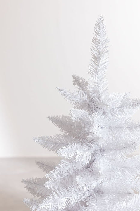 Albero di Natale Bianco Artificiale Mod. ARTIC Rami Fissi Apertura ad Ombrello