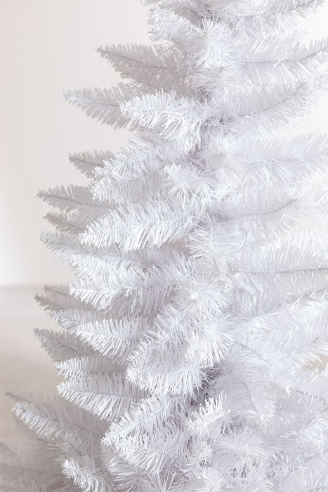 Albero di Natale Bianco Artificiale Mod. ARTIC Rami Fissi Apertura ad Ombrello