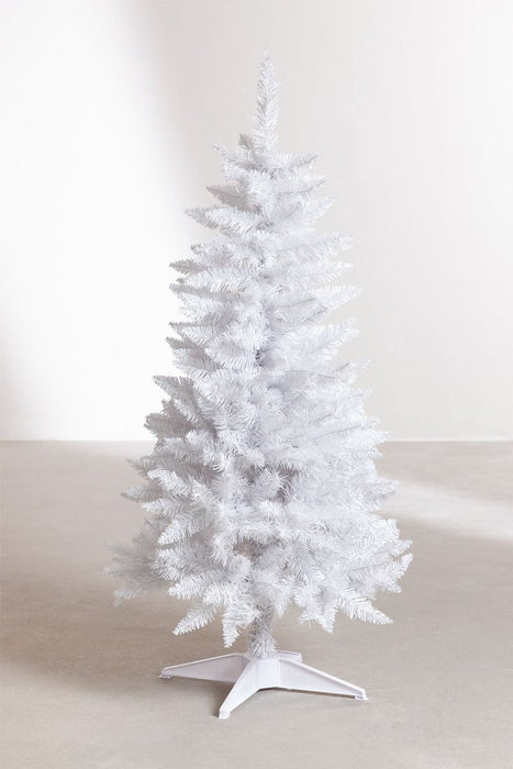 Albero di Natale Bianco Artificiale Mod. ARTIC Rami Fissi Apertura ad Ombrello