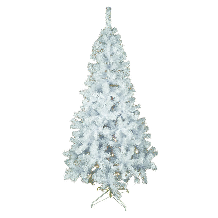 Albero di Natale floccato di neve da 1,8 m, albero di Natale artificiale incernierato in Albero di Natale floccato di neve da 1,8 m, albero di Natale artificiale incernierato in