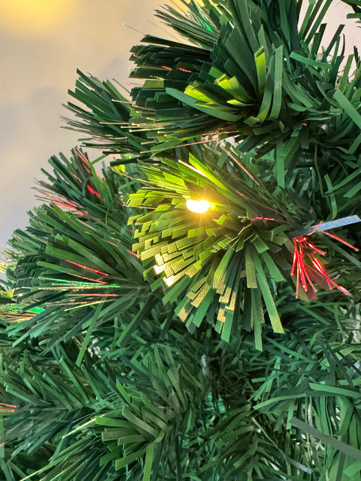 Albero di natale con Fibre Ottiche RGB Multicolore Alberello con Luci LED e Giochi di Luce