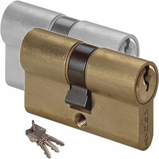 Cilindro da Infilare Sagomato Cisa 0G300 Misura 79 mm 40/40 mm Nichelato