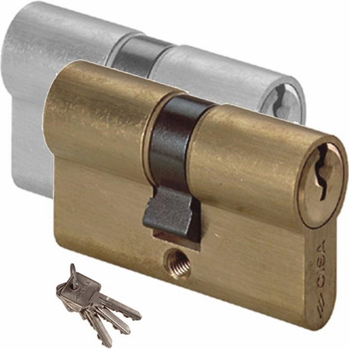 Cilindro da Infilare Sagomato Cisa 0G300 Misura 79 mm 40/40 mm Nichelato