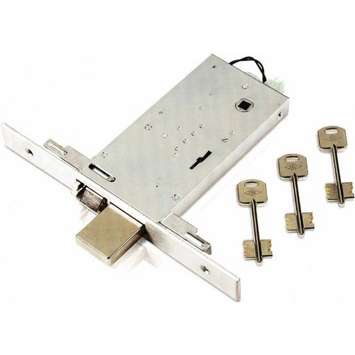 Serratura Elettrica da Infilare Feb Art. 6993 Misura 90 mm Frontale 25 mm 12v