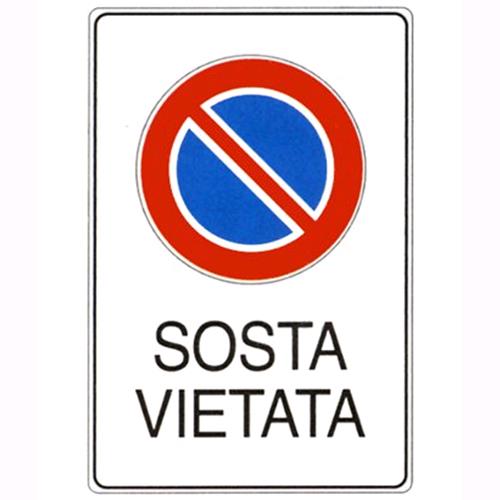 Cartello Segnaletico - Segnaletica Stradale Divieto Di Sosta - EA Commerce  srl