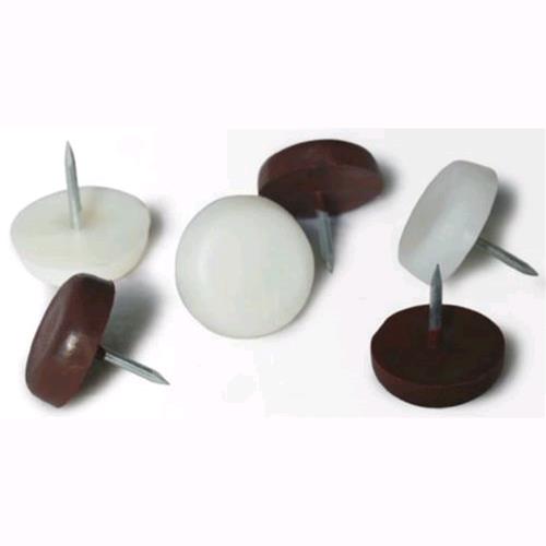 SCIVOLI in PVC con CHIODO Ø15 mm BIANCO MAURER Conf. 25 da 8 pz