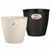 Fioriera In Plastica Effetto Rattan Tonda Bianco Diam.24Xh22Cm. 
