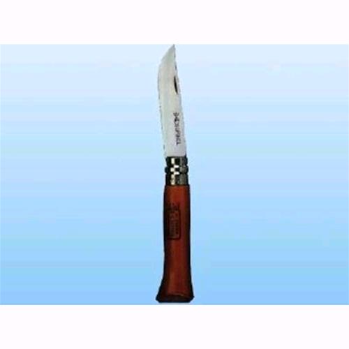 Coltello Opinel Virobloc Lama Nichelata 80Mm. Manico In Legno Conf.1 Pz  Vrn7