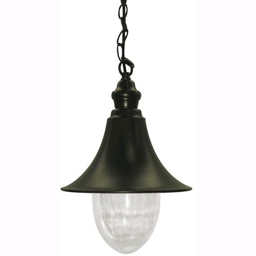 Lampada Lanterna Da Giardino Mod. Cigno Nero Con Catena Altezza 60cm.