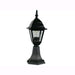 Lampada Lanterna Su Base Da Giardino Mod. Piuma, Nero 15x15xh.45 Cm.