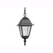 Lampada Lanterna Con Catena Da Giardino Mod. Piuma, Nero 15x15xh.104 Cm.