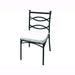 Sedia Liberty Da Giardino Esterno Con Cuscino In Acciaio Nero 49X52Xh90 Cm 1Pz