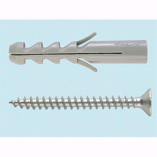 Tasselli Nylon con Vite  Fischer S 5 V - L. mm. 25 - Punta mm. 5 - Conf. 100 pz