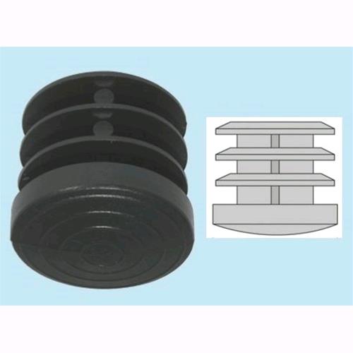 Sottopiedi Puntali Alettati Tondi Neri In Polietilene Ø 28 Mm Conf.50pz