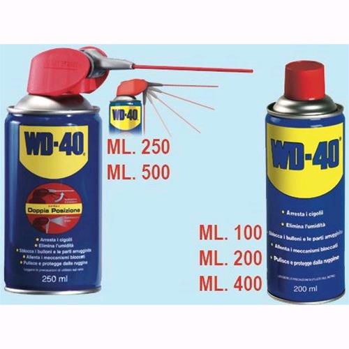 Sbloccante lubrificante WD40 spray doppia azione- ML. 500 Conf. 24 Pz
