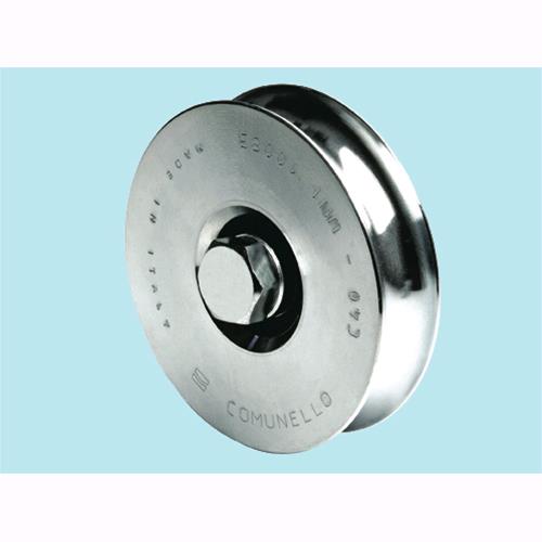 Ruote Comunello per cancelli zincate Art. 310 - Ø mm. 80 - Port. kg. 200 - 10 Pz