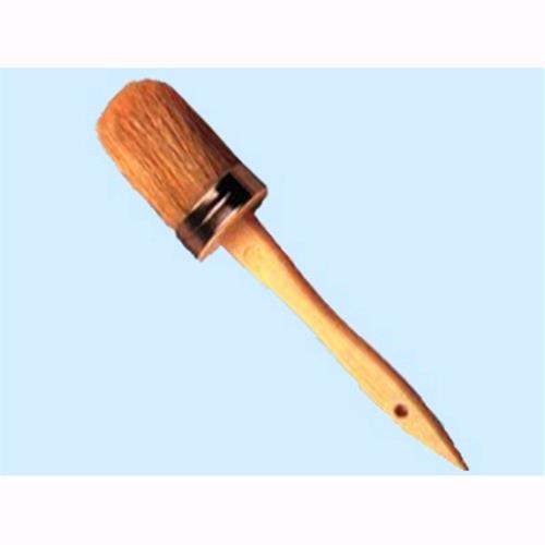 Pennelli ovalini manico legno - Numero 8 - mm. 35x51 Conf. 12 Pz