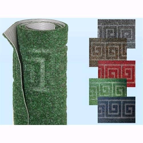 Passatoio Tappeto Mod. Inca Colore Blu Decoro Quadri H67cm X 25 Mt.