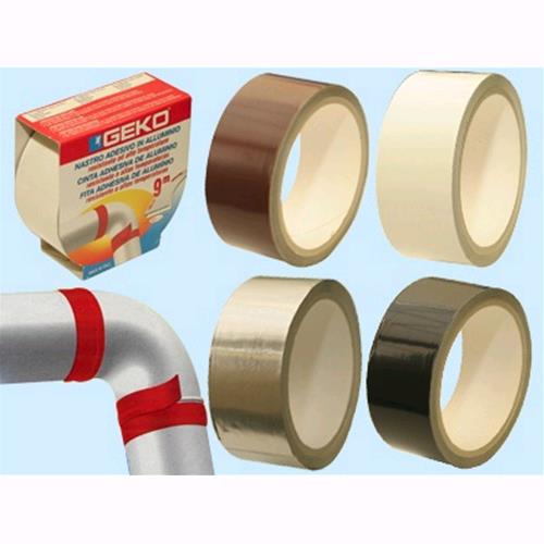 Nastro in alluminio alta temperatura cm.4x9 mt - Nero Conf. 10 Pz