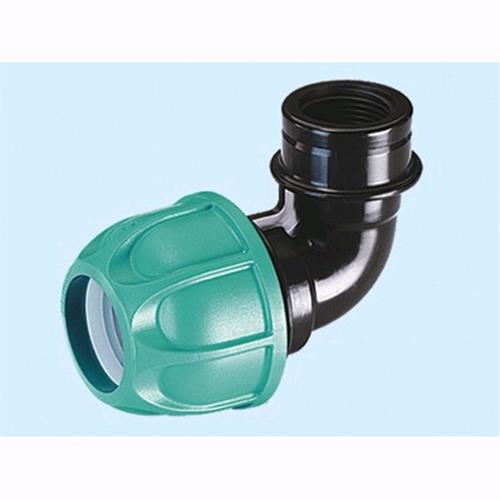 Gomiti Claber con filettatura per tubi PE 90273 90423 - Gomito Ø 3/4" filetto F 3/4" Conf. 12 Pz