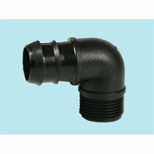 Gomiti a 90Ø filettati per tubi PE Art. 641 - Ø M 1/2" Conf. 100 Pz