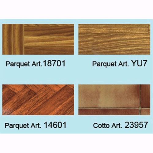 Copripavimento PVC multistrato Art. 14601 - Tipo Parquet - H: 200 cm Rotolo 40 mt