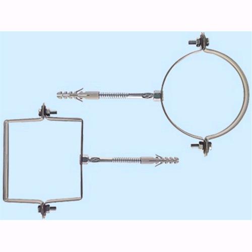 Collari Fischer per pluviali - SCPV tondo - mm. 100 - testa di moro Conf. 1 Pz