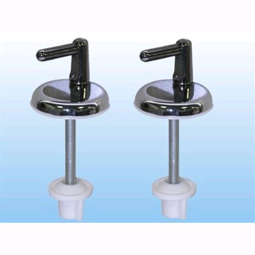 Coppia di Cerniere metallo per fissaggio sedili WC standard 
