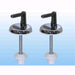 Coppia di Cerniere metallo per fissaggio sedili WC standard 