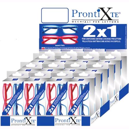 Espositore OCCHIALI per LETTURA Mod. TWIN 2X1 BI PACK 48 Pezzi