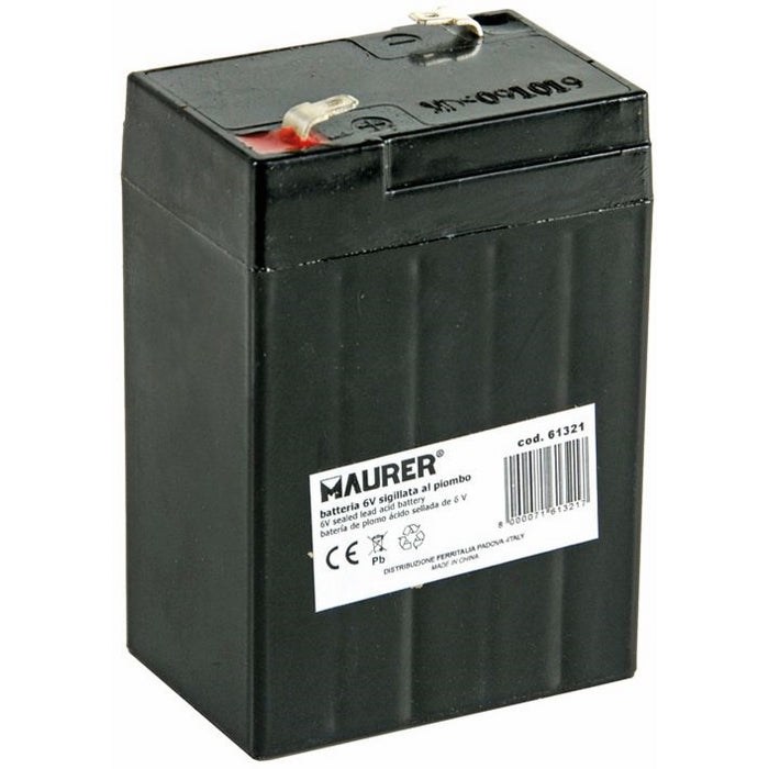 Batteria al piombo 6V 4Ah ricaricabile per Lampade Maurer - EA Commerce srl