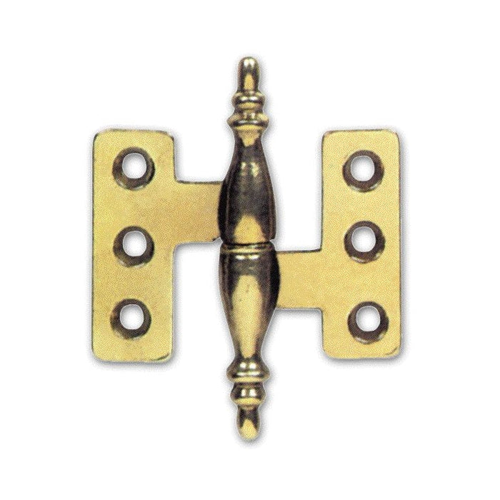 Cerniera per Mobili in Ottone Bronzato mod. Barocco Ala Piana 65mm Sx Sinistra 24pz