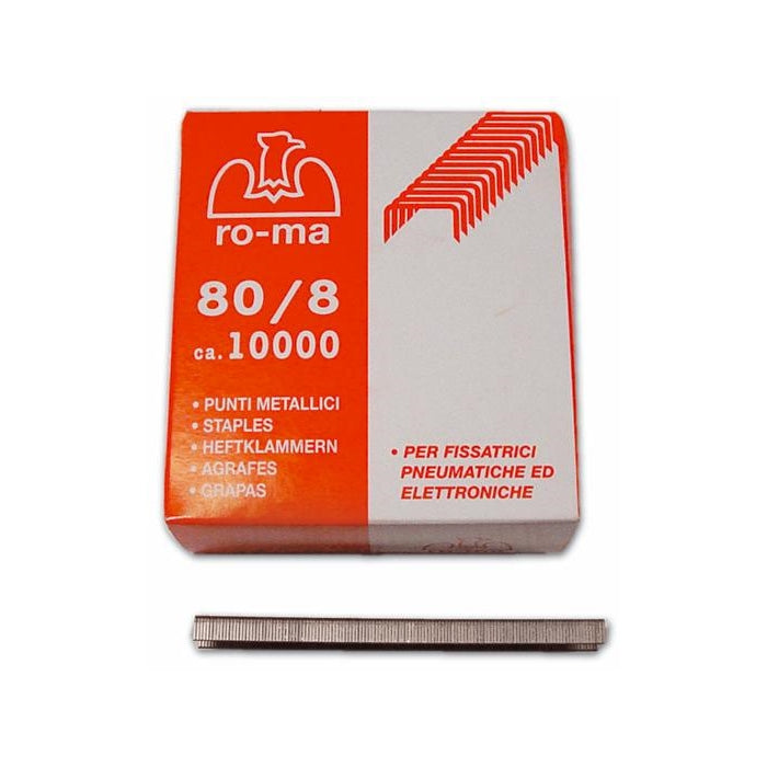 Punti 12 mm per Fissatrice Pneumatica Mk80 Mek80 e Rapid PS12-80 10000 pz