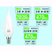 Lampadine Ecolight Led Colpo di Vento - E14 - 3 Watt - 3000 K - Luce Calda - Lumen 250