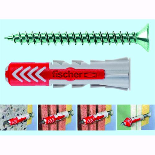 Tasselli Fischer Duopower - 6 S: Punta ¯6 mm. - Lunghezza 30 mm.