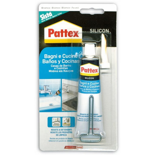 Silicone per Bagno e Cucine Silicon 5 colore Bianco 60 ml Silicon Pattex