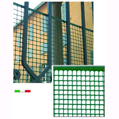 Rete Plastica Quadra 10X10 Verde Metri 10 H.Cm. 100