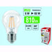 LAMPADINE CENTURY LED FIL. E27 SFERA 8W 2700K