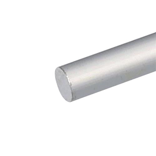 Profilo In Alluminio Per Rivestimento Tipo Tondo Pieno D. 10Mm 1 Mt Argento 5 Pz