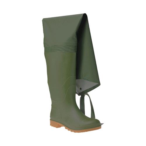 Stivali 'Tuttacoscia'  N. 42  In Pvc. Cosciale In Pvc. Colore Verde.