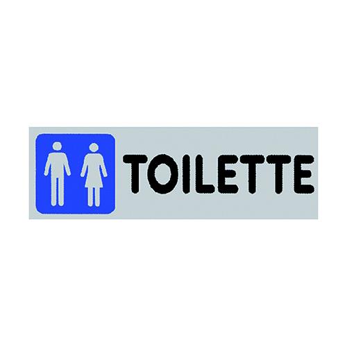Etichetta Adesiva 'Toilette Uomo/Donna'  Cm 15 X 5 Cf. 10 Pz