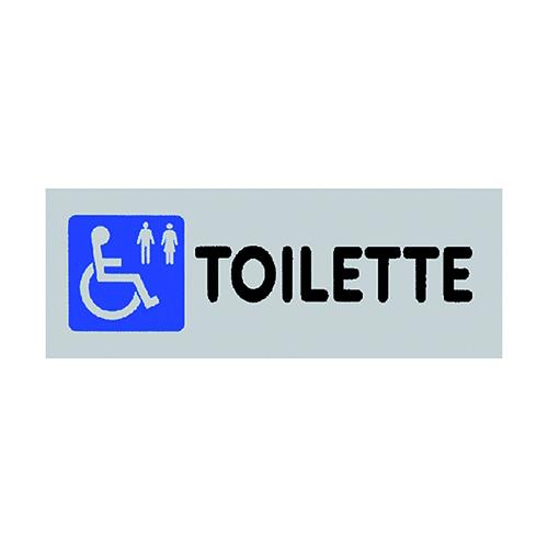 Etichetta Adesiva 'Toilette Disabile Uomo/Donna'  Cm 15 X 5 Cf. 10 Pz