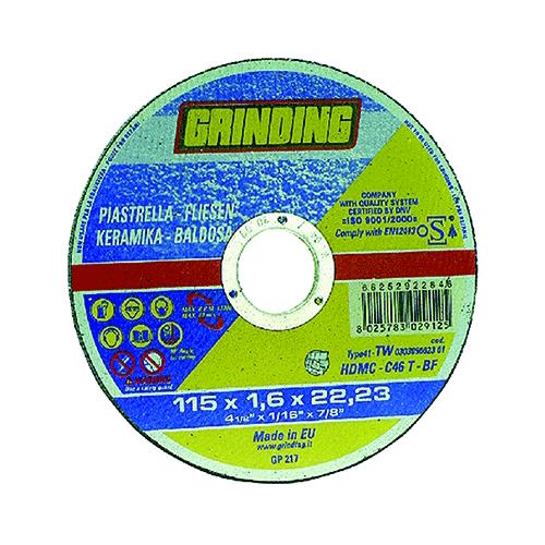 Grinding Mola Abrasiva Per Piastrella  Ø 115 X 1,6 Cf. 50 Pz