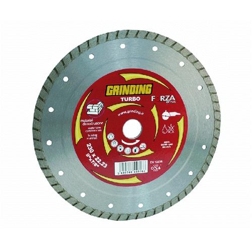 Forzagrinding Disco Diamantato  Ø 230 Turbo. Corona Continua Idoneo Calcestruzzo
