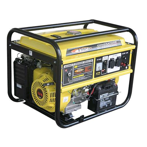 Vinco Generatore  Bdl6500Cx - 5,5 Kw Hp 13 Motore A 4 Tempi, Monofase, Euro 2