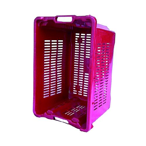 Cassetta Pvc Impilabile Lt. 40 - Cm 56X35X31 Tutta Forata, Sovrapponibile