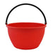 Cesto Agricolo  Lt. 16 Rosso In Polietilene. Con Manico Oscillante In Plastica