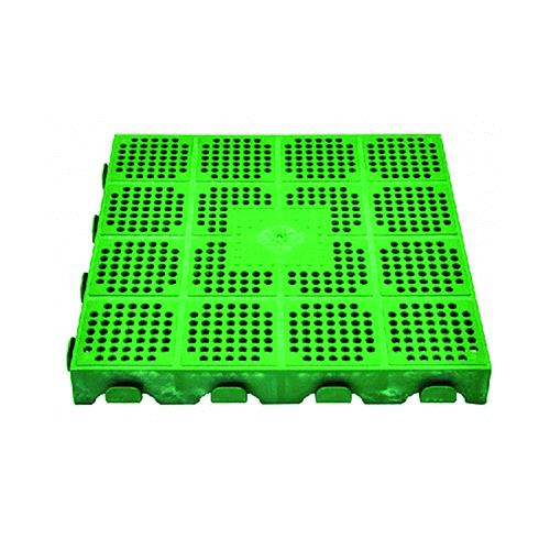 Piastrella Per Giardino Cm 40 X 40 X H 4 In Pvc  Modulabile Drenante Verde