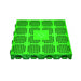 Piastrella Per Giardino Cm 40 X 40 X H 4 In Pvc  Modulabile Drenante Verde