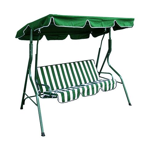 DONDOLO DA GIARDINO 'ROYAL'  3 posti - bianco/verde